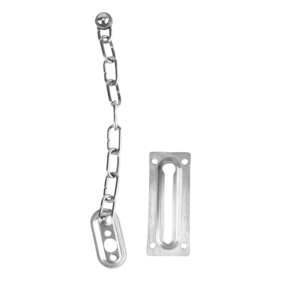 Heavy Duty Door Chain Lock, Security Door Chain for Inside Door, Premium Thickened Chain Door Lock, Sturdy and Rust-Resistant Metal Door Lock Security Chain, 1 Set, Multisize
