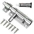 thumbnail image 1 of Heavy Duty Door Lock Small Solid Sliding Bolts Latches Hasp Stainless Steel Door Lock Buckle for Wood Fence Interior Door, 1 of 17