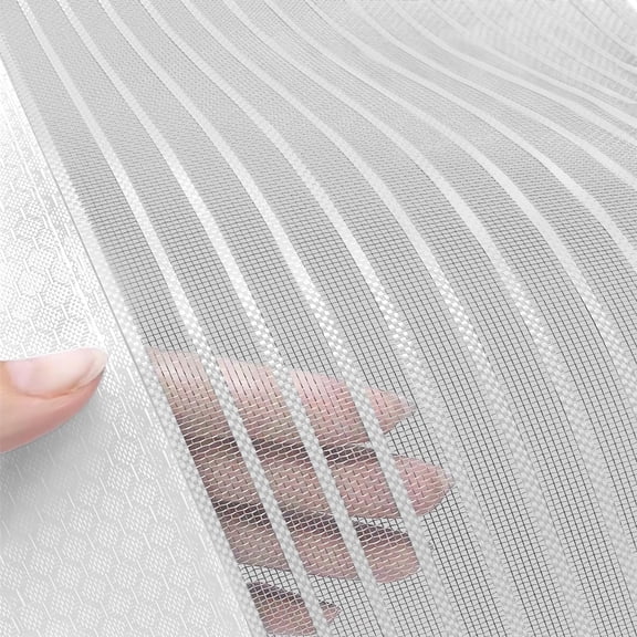Heavy Duty Door Screen Magnetic Closure Thickened Fiberglass Mesh Self Sealing Resistant Easy Assemble Fine Keep Bugs Out Fit Size 32 Inch X 80 White