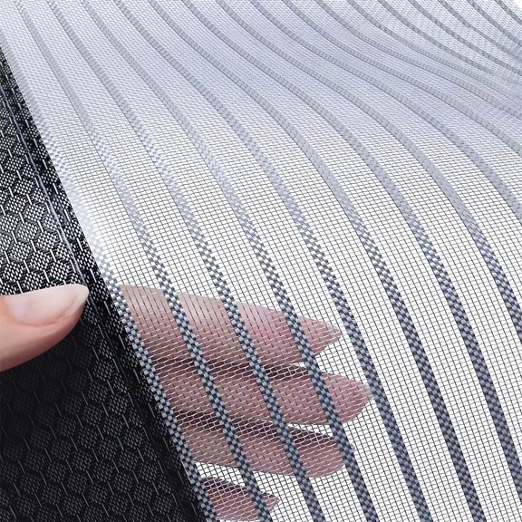 Heavy Duty Door Screen Magnetic Closure  Thickened Fiberglass Mesh Self Sealing Resistant Easy Assemble Fine Keep Bugs Out Fit Size 46 Inch X 79