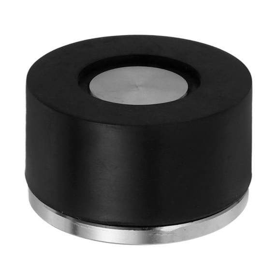 Heavy Duty Door Stopper Cylindrical Floor Door Stopper Stainless Steel Door Stopper with Rubber Bumper Safety Floor Mount Doorstop with Screws