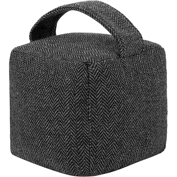 Heavy-Duty Door Stopper, Decorative Weighted Fabric Door Stopper for Bedroom, Living Room, Interior & Exterior Doors, Also for Door Prop