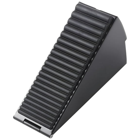 Heavy Duty Door Stopper Wedge, Pop-up Zinc Alloy Door Stop Tall up to 3.1 Inches, Anti-Slip Security Door Holder for Home Office Warehouse, No Drilling Required Installation