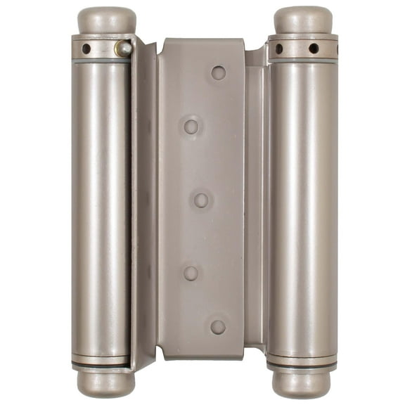 Heavy-Duty Double Acting Spring Hinge, 5 Inches, Fits Doors 1-1/8" to 1-3/8" Thick, 1-Pack, Satin Nickel by Stone Harbor Hardware