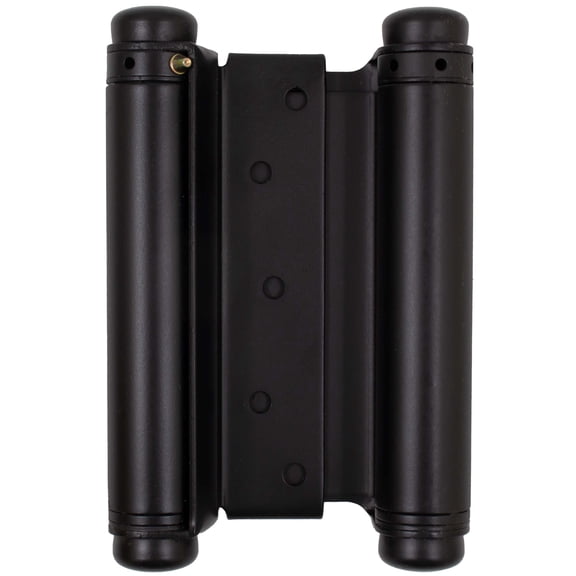 Heavy-Duty Double Acting Spring Hinge, 6 Inches, Fits Doors 1-1/4" to 1-3/4" Thick, 1-Pack, Matte Black by Stone Harbor Hardware
