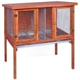 thumbnail image 1 of HD Bunny and Rabbit Double Hutch, 1 of 7