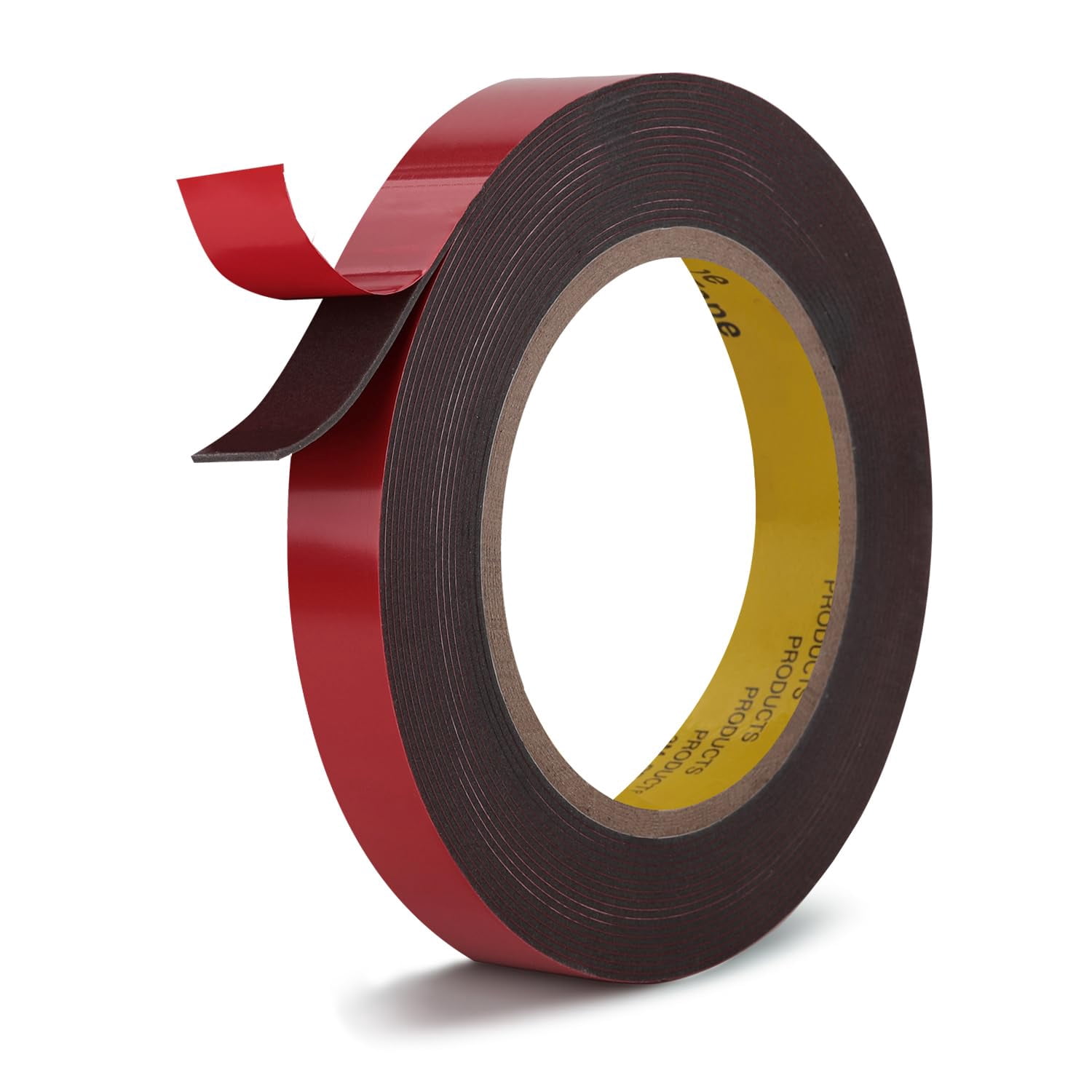 Heavy Duty Double Sided Mounting Tape Gray Waterproof Foam Tape High Temperature Resistant 1 inch x 13.8 ft for Automotive and Metal 1 Count