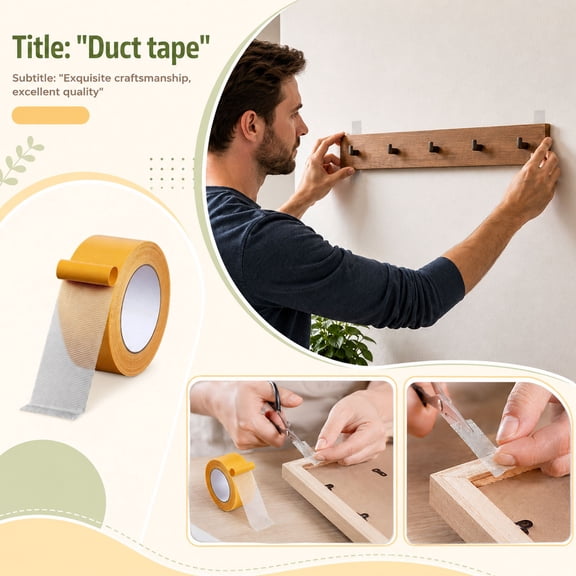 Heavy Duty Double Sided Tape Fabric Long100CM Wide 3CM Hem Tape Carpet Tape Mesh Reinforced Double Sided Adhesive Tape Removable No Residue Multi Purpose Double Sided Mounting Tape for Carpet Rug