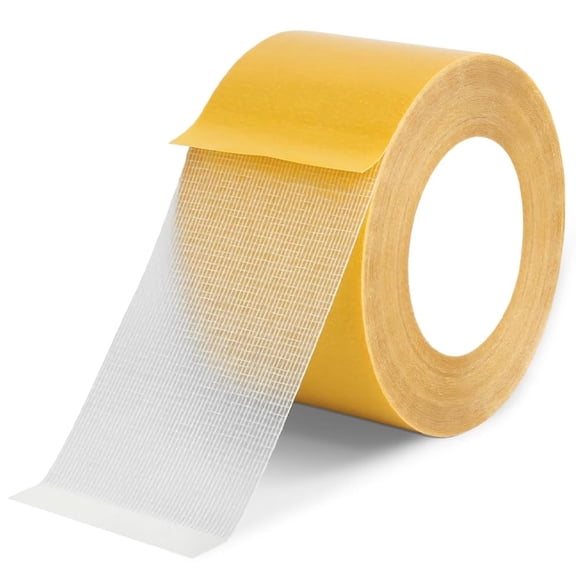Heavy-Duty Double Sided Tape, Fiberglass Mesh Reinforced Adhesive Tape for Rugs, Floors and Walls