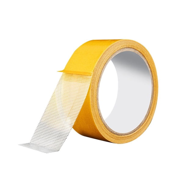 Heavy Duty Double Sided Tape, Translucent Grid Mesh, Waterproof Adhesive, Cloth Base, Removable