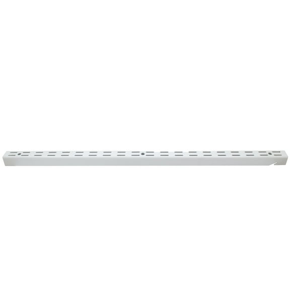 Heavy-Duty Double Track Wall Standard, 25 Inches, White by Stone Harbor Hardware