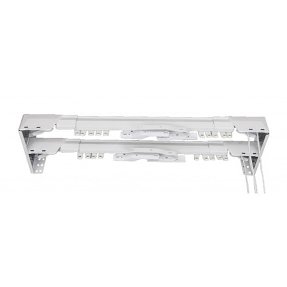 Heavy Duty Double Traverse Rod Center Open 84 " 156"