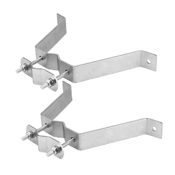 Heavy-Duty Double Wall Mount for TV Antenna Mast with Brackets & Bolts