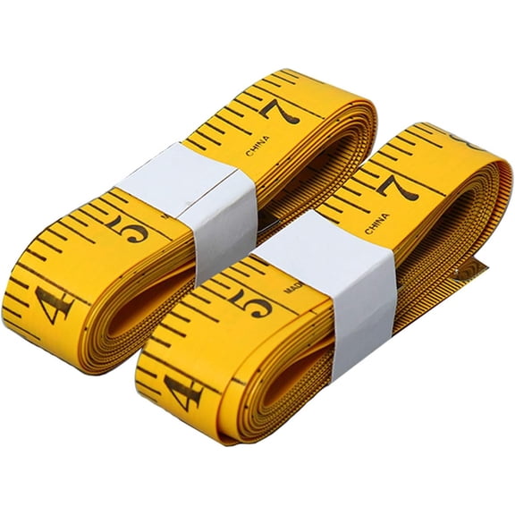 Heavy Duty Double-scale Soft Tape For Sewing Tailor Cloth, Water And Stain Resistant Flexible Ruler With Clear Black Markings, Ideal For Sewing And Measuring Workout Progress