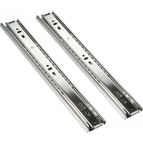 Heavy Duty Drawer Slides, 2 pcs Silver 12 in Long Soft Close Drawer Slides, Full Extension Ball Bearing Drawer Rails, File Cabinet Trash Can Kitchen Wardrobe Glides 100 LB Capacity