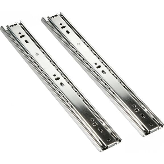 Heavy Duty Drawer Slides, 2 pcs Silver 12 in Long Soft Close Drawer Slides, Full Extension Ball Bearing Drawer Rails, File Cabinet Trash Can Kitchen Wardrobe Glides 100 LB Capacity