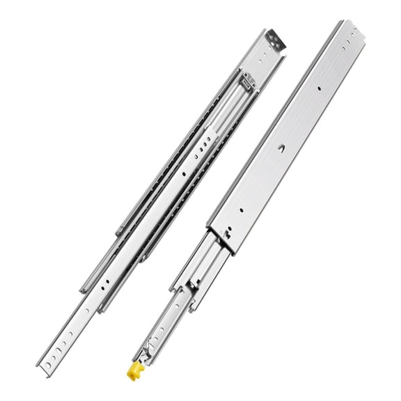 Heavy Duty Drawer Slides 30 Inch, 500lbs Capacity - Pair Locking Side Mount Ball Bearing Glides, Full Extension Industrial Rails for Cabinets & Trucks