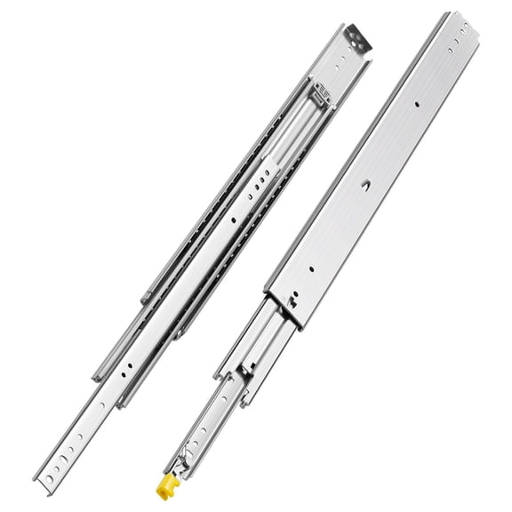 Heavy Duty Drawer Slides 30 Inch Locking Pair 500lbs Load Capacity Side Mount Ball Bearing Full Extension Industrial Locking Rails