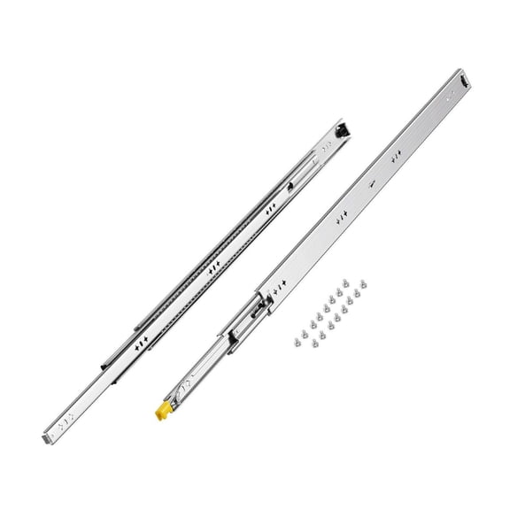 Heavy Duty Drawer Slides 38 Inch - 250lbs Lockable Slides, Full Extension Ball Bearing - Side Mount Pair for Cabinets, RV, Industrial Drawers