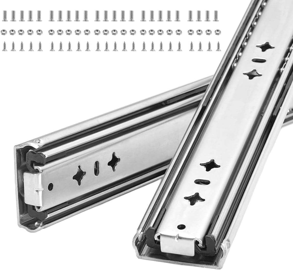 Heavy Duty Drawer Slides, 40 Inch, 300 lb Load Capacity, Side Mount ...