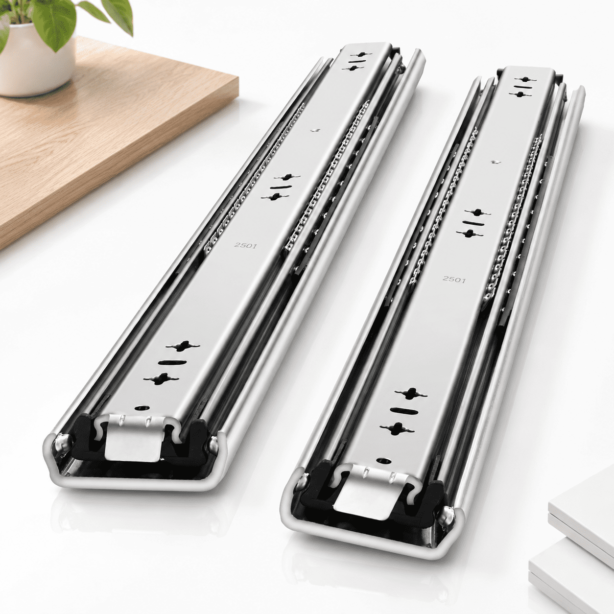 Heavy Duty Drawer Slides (load:250 Lb (no Lock) -w:53mm 18 Inch ...