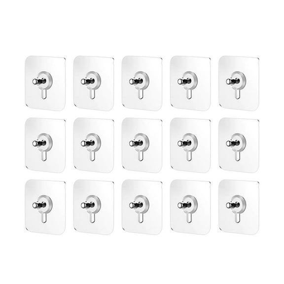 Heavy Duty Drill Adhesive Hooks, Wall Hangers Without Nails for Home and Office, Self-Adhesive Hooks for Hanging Towels, Bags, Keys, Coats, and More, Easy to Install