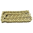 thumbnail image 1 of Heavy Duty Drive Chain with O-Ring Gold Color Pitch 530 x 130 Links Fit for Honda Kawasaki Suzuki Yamaha, 1 of 4