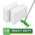 thumbnail image 1 of Heavy Duty Dry Sweeping Cloths for Sweeper Mop, Microfiber Duster Mop Pads Refills for Hardwood Floor Dust and Hair,Disposable, Unscented,60 Count, 1 of 7