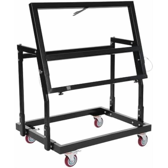 Heavy Duty Drywall Panel Cart,Panel Handler Cart and Shop Stand,Panel Handler Ca-rt w/Adjustable Height and Length,Tilting Pan-el Carts w/Casters for Factories,Warehouses 1000lbs$$Tools