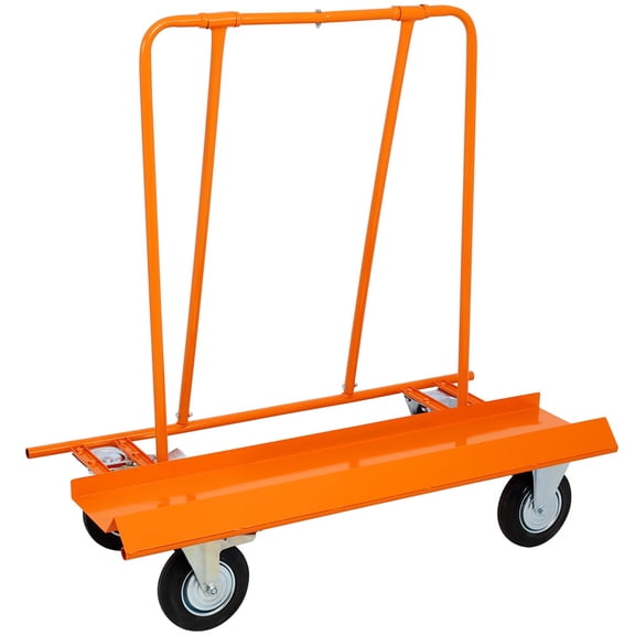 Heavy Duty Drywall Sheet Cart, Panel Dolly, 1600 lbs/1800lbs Capacity, Multi-Use, Smooth Mobility Panel Dolly Service Car with Brake and 4 Swivel Wheels for Quick Loading