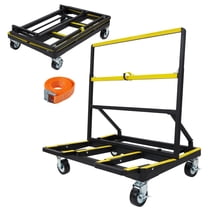 Heavy Duty Drywall Sheet Cart, Panel Dolly with 4 Swivel Wheels, Load 2200 lbs Capacity, Panel Dolly Handling Plywood Sheetrock Glass and Windows Service Cart