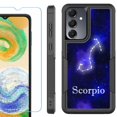thumbnail image 1 of Heavy Duty Dual Layer Hybrid Phone Case for Samsung Galaxy S24 FE 5G with Tempered Glass Screen Protector, by OneToughShield - Scorpio, 1 of 4