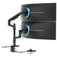 thumbnail image 1 of Heavy-Duty Dual Stacking Monitor Mount with Pole & Gas Spring Arms, 1 of 19