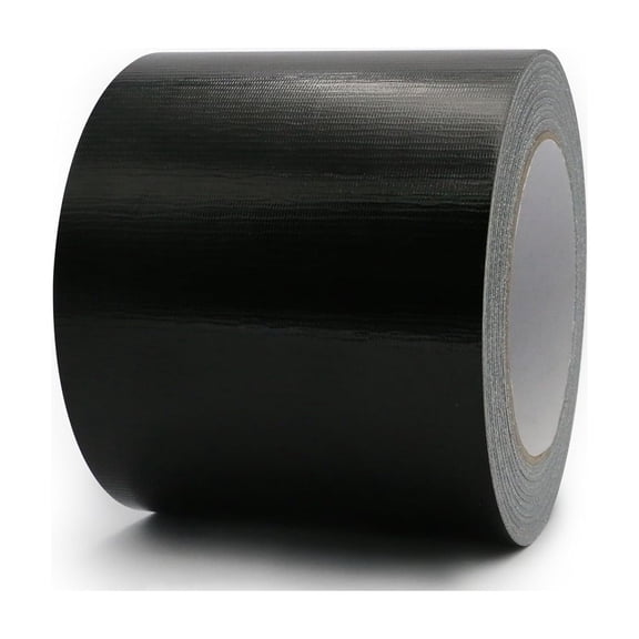 Heavy Duty Duct Tape 4 Inch X 33 Yards, 8.5 Mil Thickness, Multi Purpose Black Duct Tape, No Residue, Waterproof and Tear by Hand - for Repairs, Industrial, Professional Use