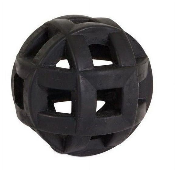 Heavy Duty Durable Natural Rubber Dog Treat Toy Extreme Hol-ee Mol-ee Roller (Black)