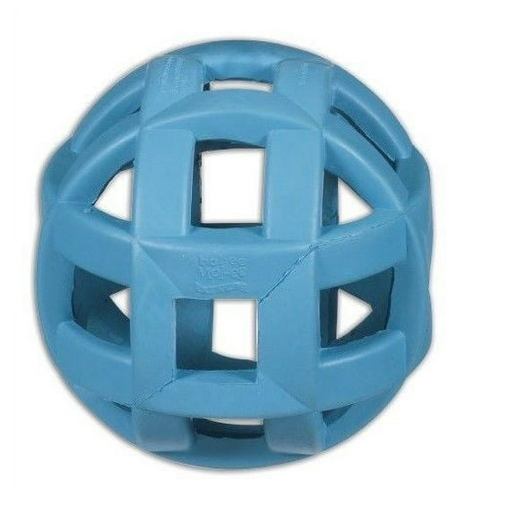 Heavy Duty Durable Natural Rubber Dog Treat Toy Extreme Hol-ee Mol-ee Roller (Light Blue)