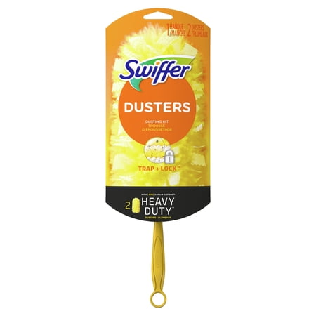 Heavy Duty Dusters Starter Kit, 6" Handle With Two Disposable Dusters | Bundle of 5 Kits