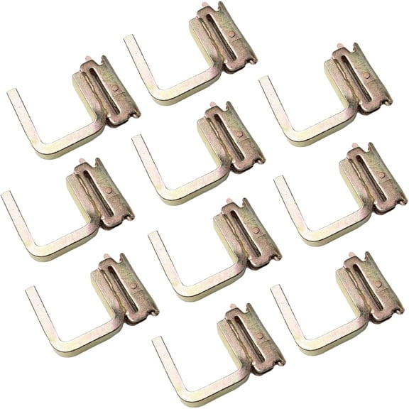 Heavy Duty E-Track 2" Finger Square J-Fitting - 3/8" Thick Solid Steel, Works with Standard E or A Track