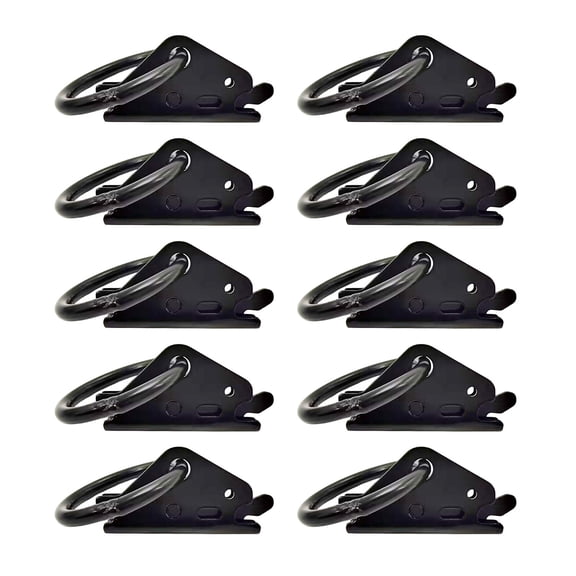 Heavy Duty E Track Rings Corrosions Resistant Cargo Fasteners Stabilization For Flatbed Enclosed Trailers Vehicles 10pcs