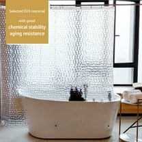 Heavy Duty EVA Shower Curtain Liner Waterproof Stall Shower Curtain 72x72 Inches