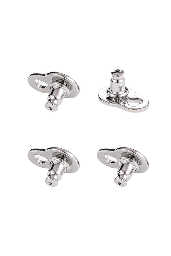 Heavy Duty Earring Support Backings 4 Pieces Heart Lifters Secure Fit For Droopy Ears Comfortable Wear