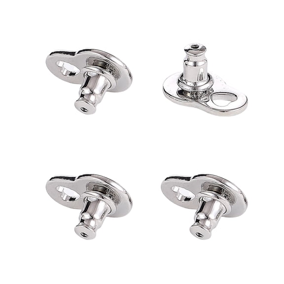 Heavy Duty Earring Support Backings 4 Pieces Heart Lifters Secure Fit For Droopy Ears Comfortable Wear