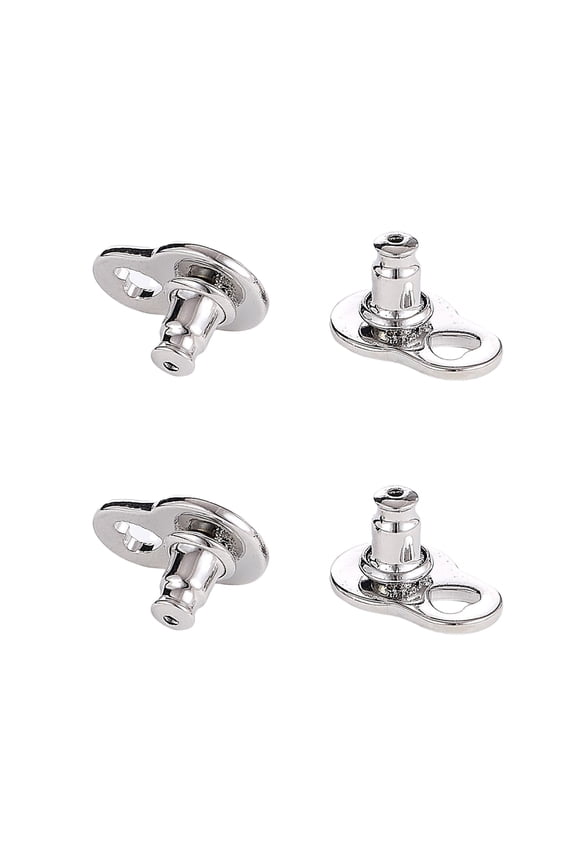 Heavy Duty Earring Support Backings 4 Pieces Heart Lifters Secure Fit For Droopy Ears Comfortable Wear
