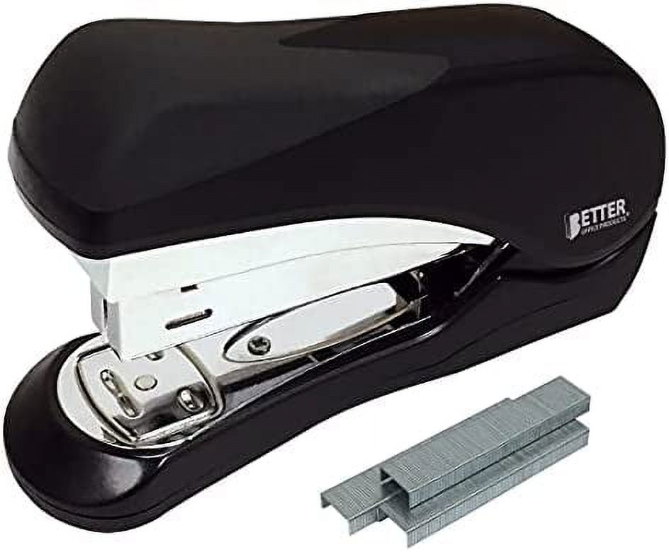 Heavy Duty Easy Grip Stapler, Effortless, with 1,000 Regular 1/4