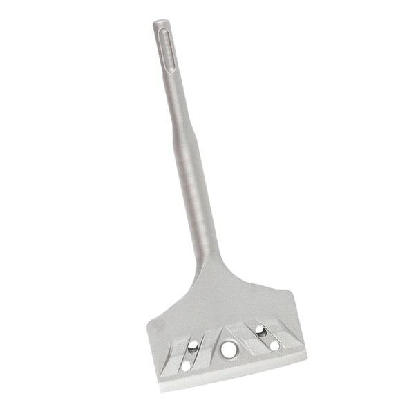 Heavy Duty Electric Drill Flat Gouge with Round Handle for Cement Wall Carving and Breaking