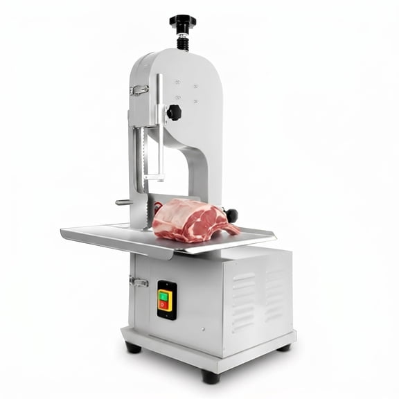 Heavy Duty Electric Food Bandsaw, 1000W Electric Bone Cutter, Wide Stainless Steel Table, Frozen Meat & Rib Cutter for Home Kitchen