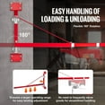 thumbnail image 1 of Heavy-Duty Electric Hoist Holder Arm, 1320 lbs Max Load, Swivel Hoist Frame with Pole for Workshop, Garage & Scaffolding, 1 of 7