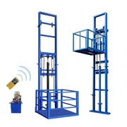 Heavy Duty Electric Hydraulic Lift Platform, 2200lbs Wall-Mounted Freight Elevator for Factory, Warehouse, and Home Use, 1500W Power Hoist System
