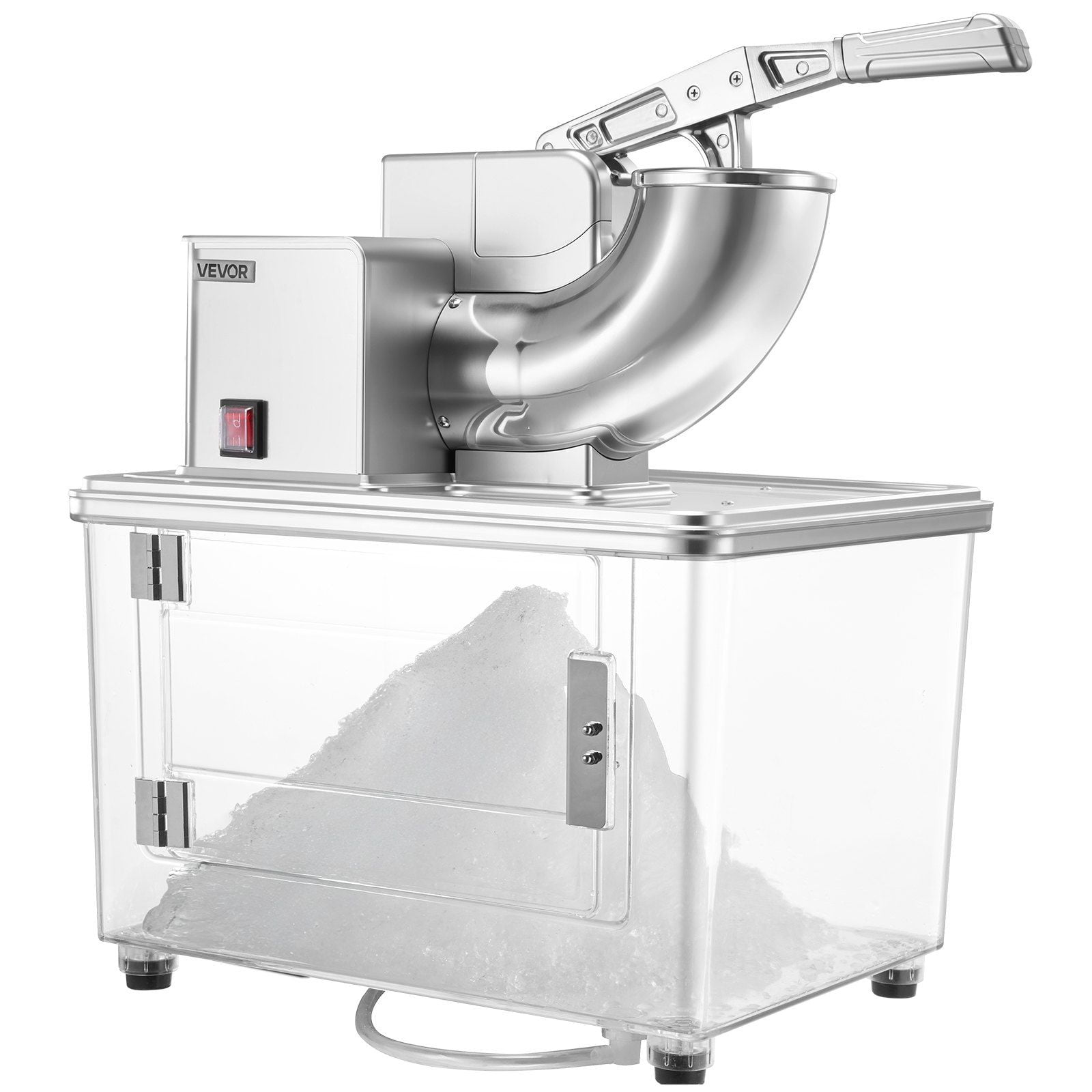 Heavy-Duty Electric Ice Crusher, 350W Commercial Shaved Ice Machine ...