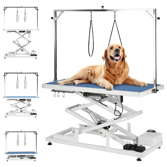 Heavy Duty Electric Lifting Pet Dog Grooming Table for Large Dogs 264 LBS Capacity